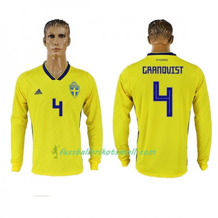 Fußballtrikots Schweden Granqvist 4 WM 2018 Langarm Heimtrikotsatz kaufen